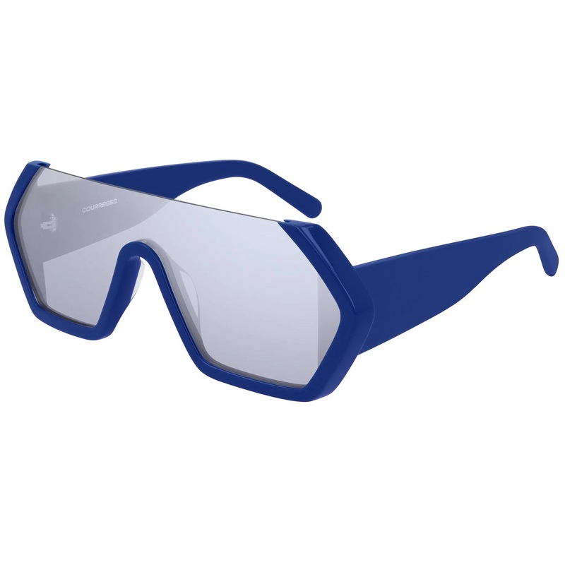 Courrges Women's Sunglasses Oversized Shield Blue CL1909-004 99