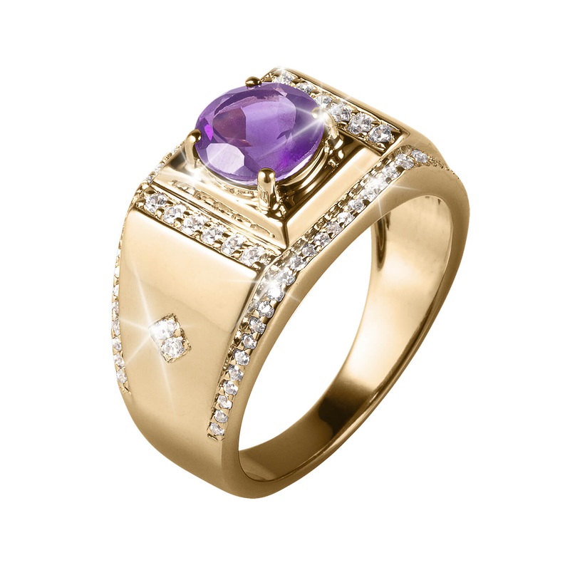 Dimension Amethyst Men's Ring 12