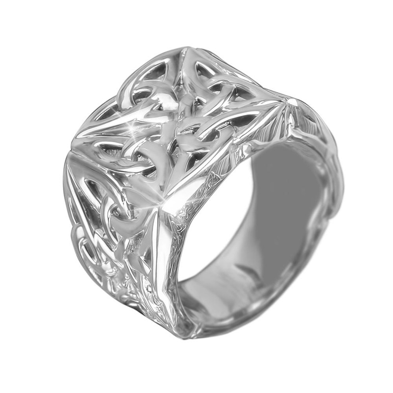 Celtic Knot Steel Men's Ring 9