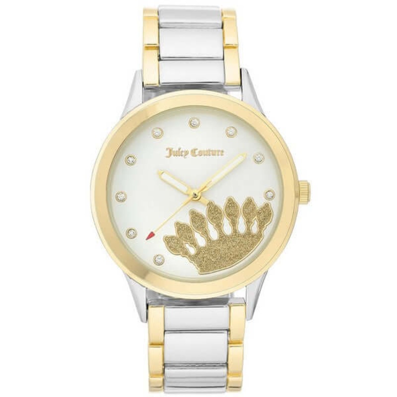 Juicy Couture Women's Watch JC/1126WTTT - Elegant White and Two-Tone 38 White Stainless Steel
