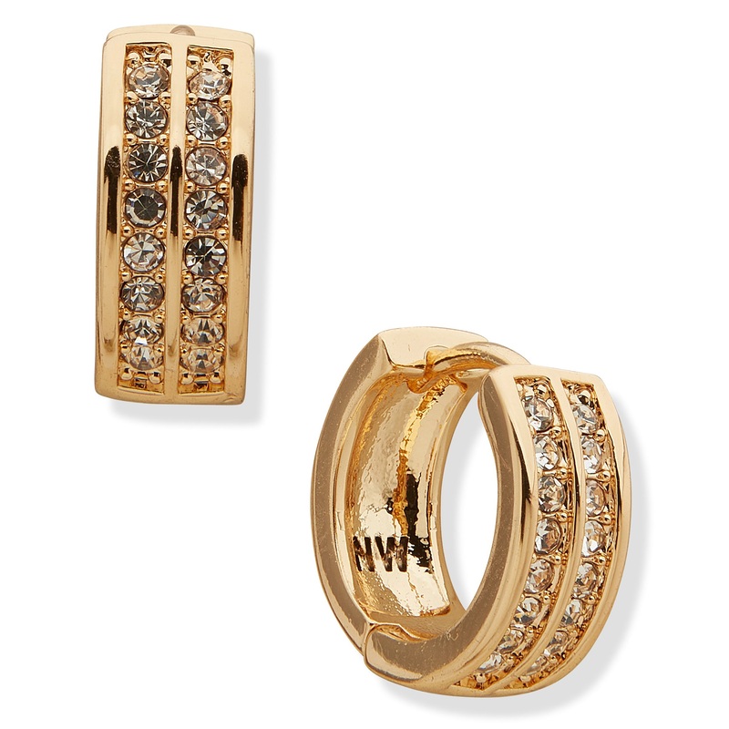 Nine West 19G02534 Earrings Crystal Gold & Crystal Earrings
