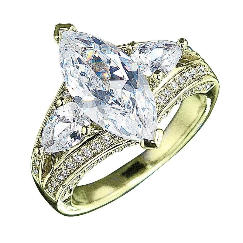 Millionaire Marquise Gold Ring 5