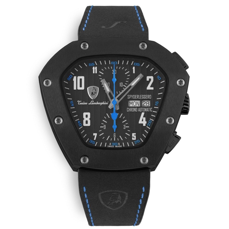 Tonino Lamborghini TLF-T07-4 Men's Black Spyderleggro Chrono Watch