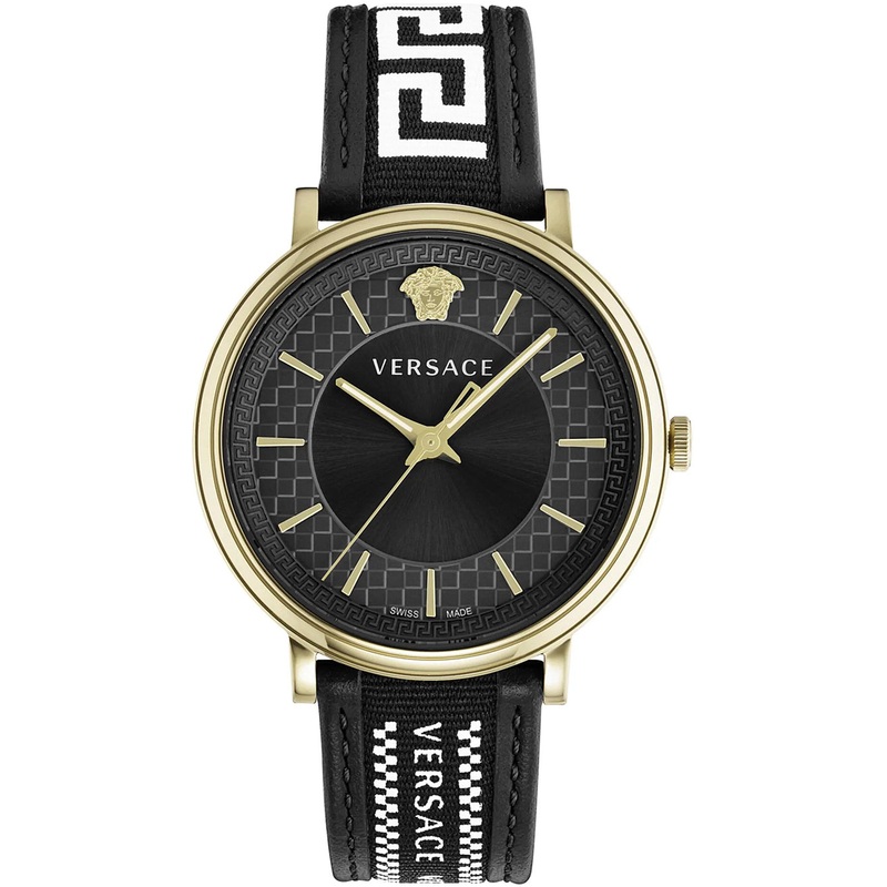Versace Men's Watch V-Circle Black Gold VE5A01921