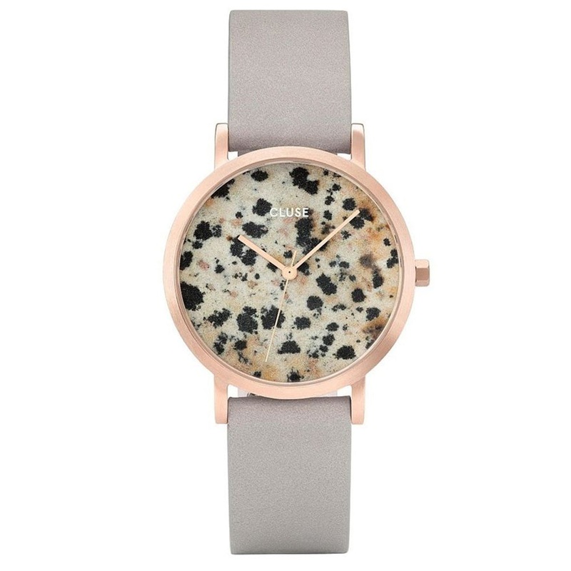 CLUSE CL40106 La Roche Petite Rose Gold Dalmatian/Gray Women's Watch 33 Multicolor Stainless Steel