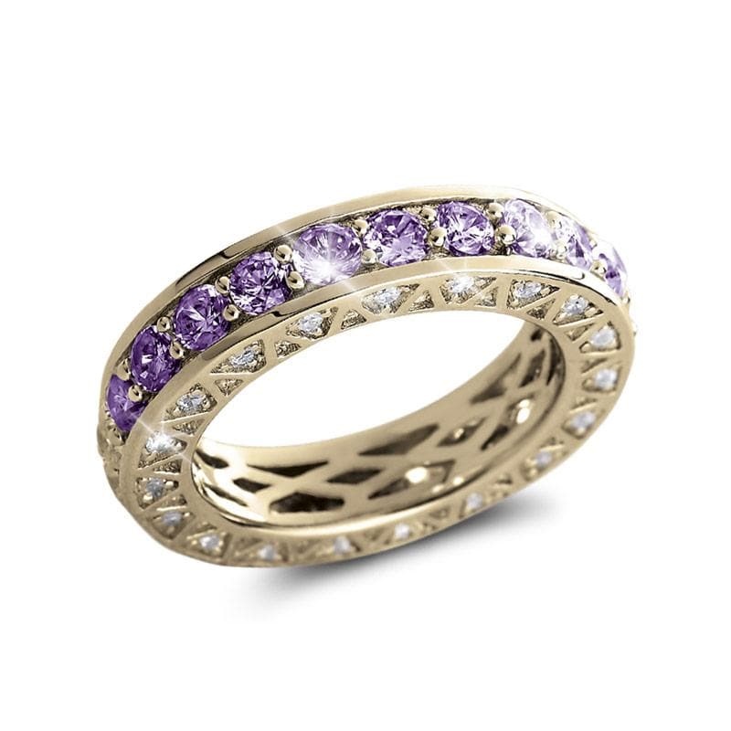 Portofino Amethyst Eternity Ring 10