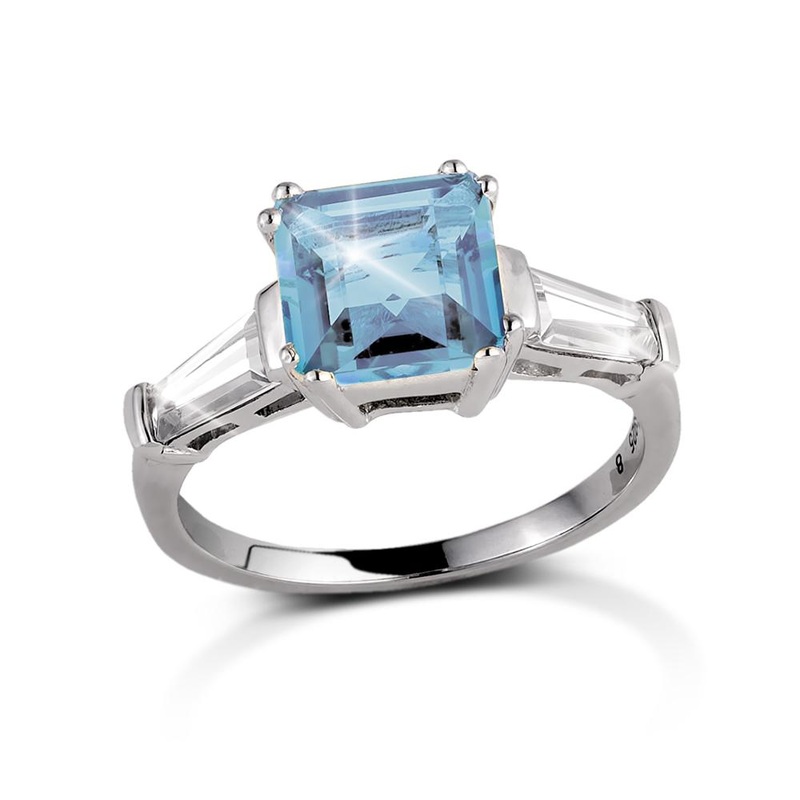 Decadence Gem Ring Blue Topaz 5