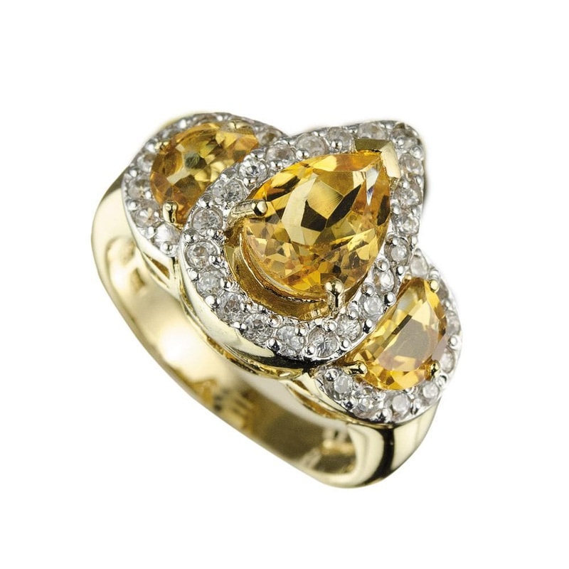 Golden Citrine Ring 5
