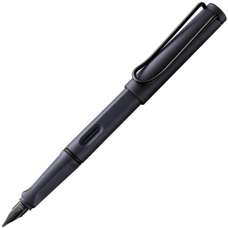 Lamy Safari Fountain Pen Steelblack T10bl black,brown plastic F