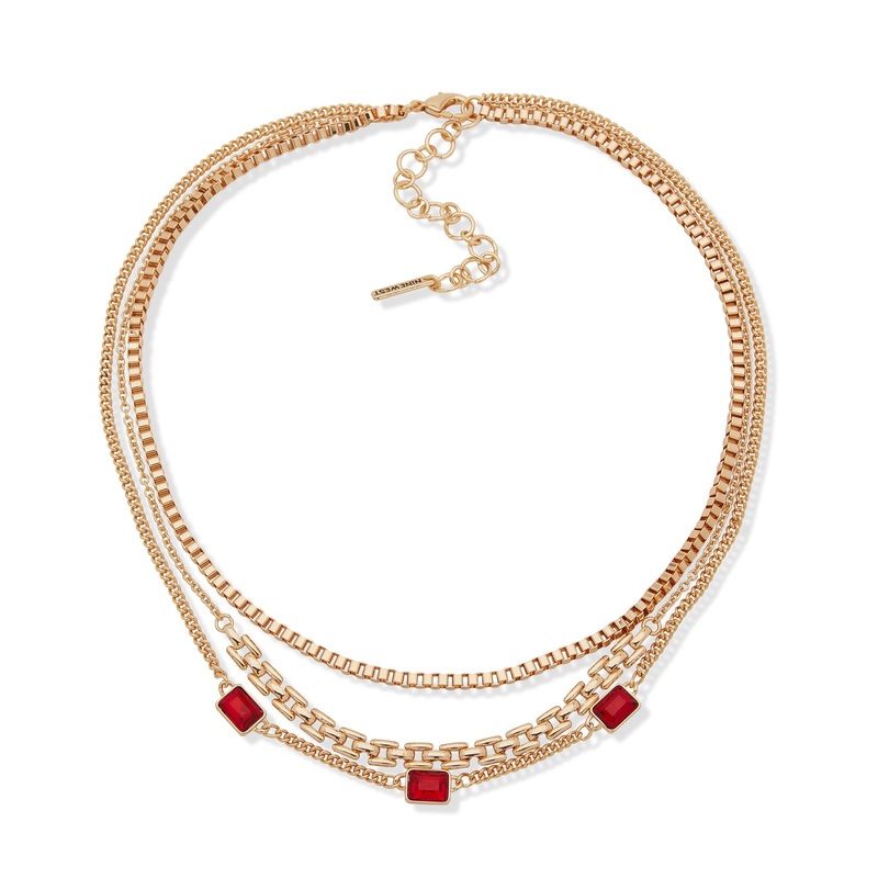 Nine West 19N00981 Necklace Siam Gold & Siam Necklace