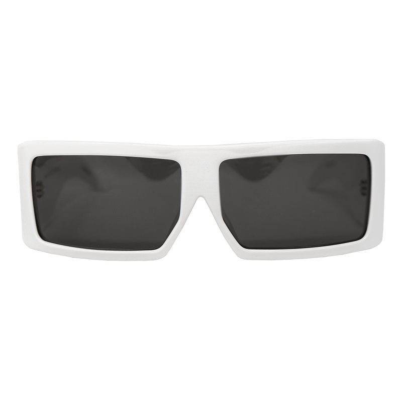 Jeremy Scott Sunglasses Rectangular White and Grey