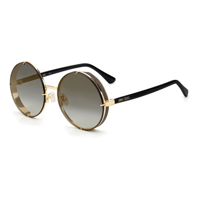 Jimmy Choo LILO/S RHL 58FQ (JC18)Women's Gold Black
