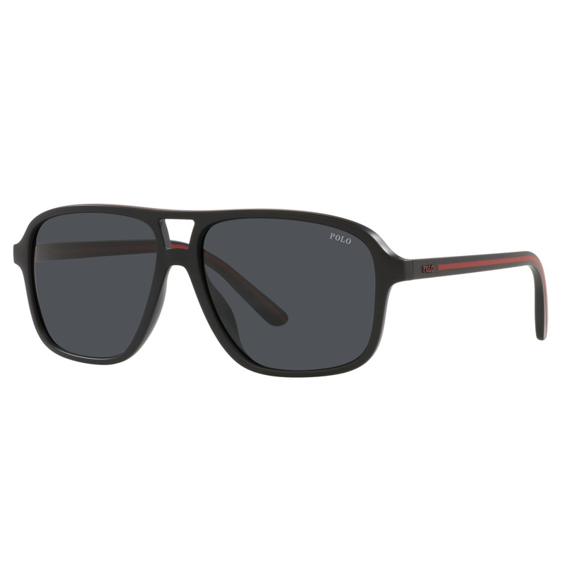 Polo Ralph Lauren 0PH4177U 537587 58 (POL24) Men's Matte Black Sunglasses