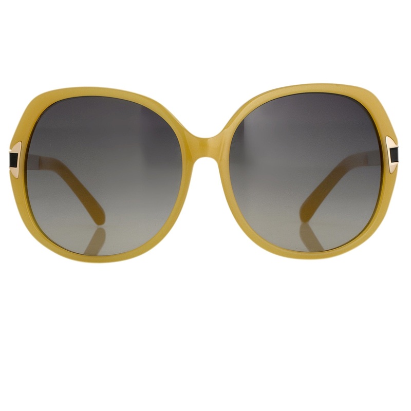 Oscar De La Renta Sunglasses Oversized Beige and Grey