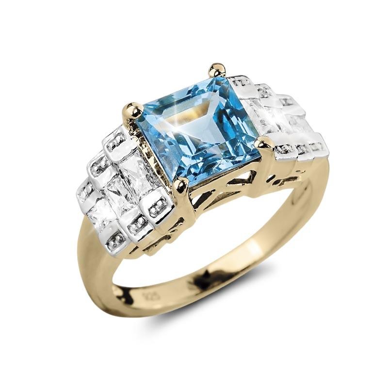 Oceana Blue Topaz Ring 6