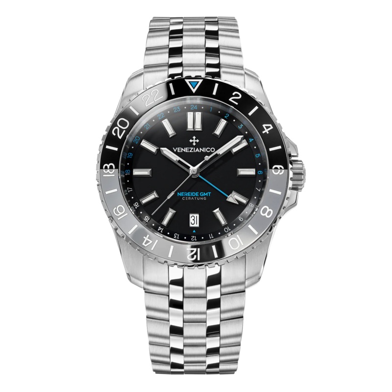 Venezianico Nereide GMT Ceratung Black Automatic Men's Watch 4521500S