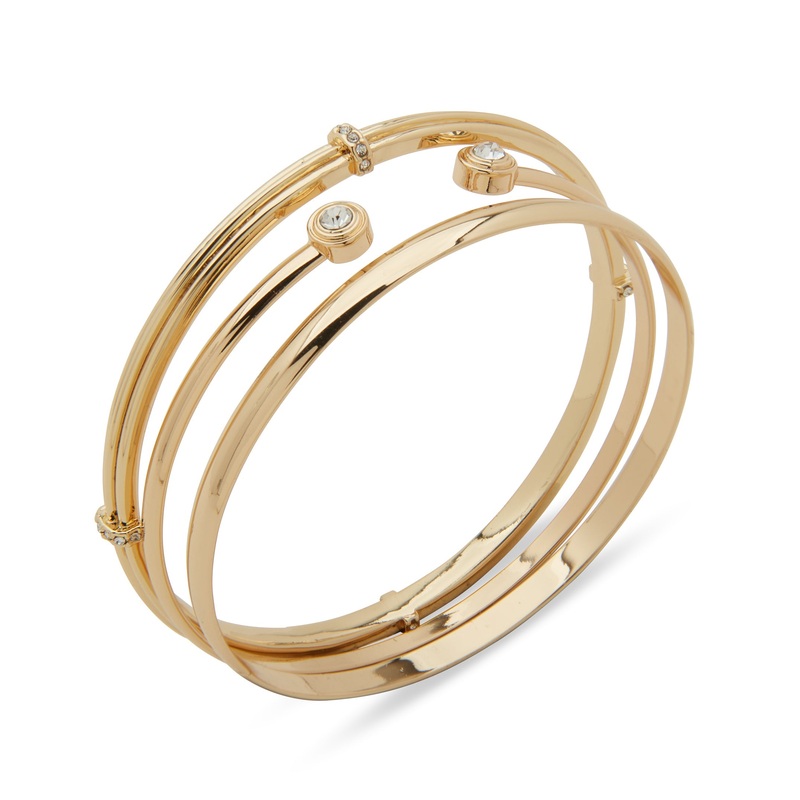 Anne Klein 01B00917 Bracelet Set Gold Brass, Steel set
