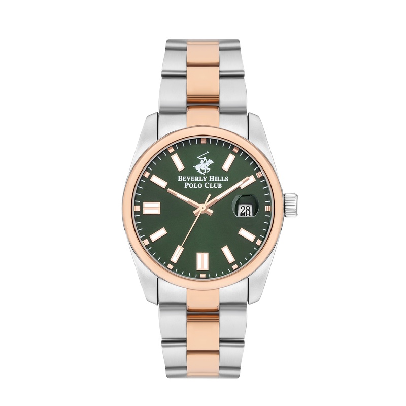 BEVERLY HILLS POLO CLUB Mens Analog Green Dial Watch - BP3373X.570