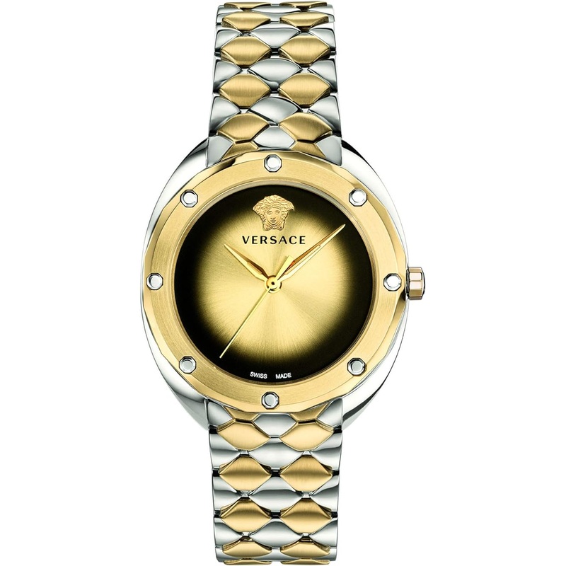 Versace Shadov Gold-Tone Sunray Women's Watch VEBM00518