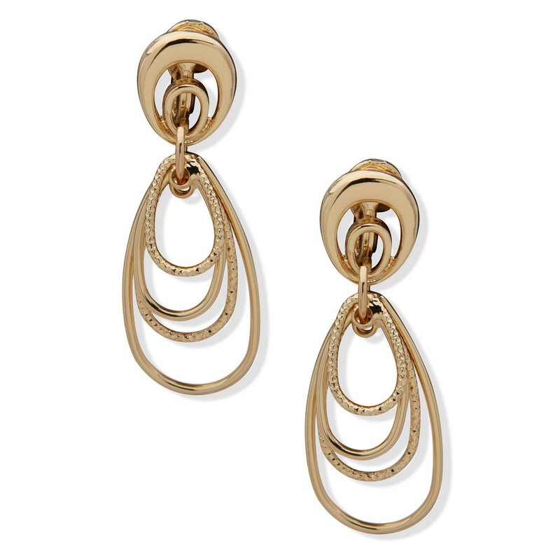 01C00107 - Anne Klein Earring Gold metal Earring