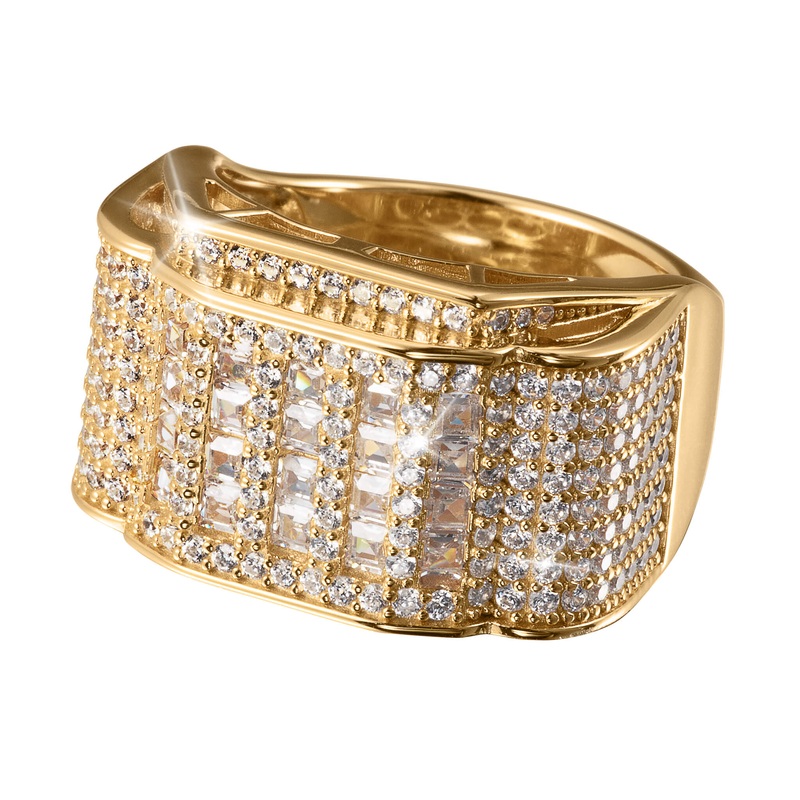 Golden Mosaic Men's Ring 9