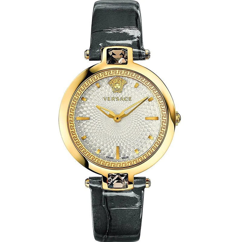 Versace Ladies Watch Crystal Gleam White Gold VAN060016
