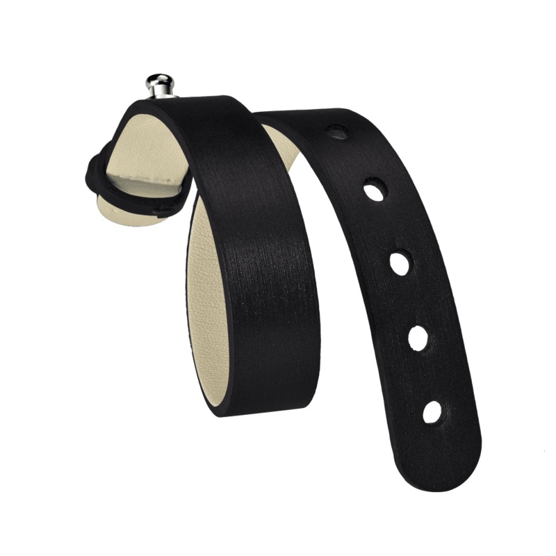 Black Silk Calf Strap - For Steel Icon - Model 10S-IB