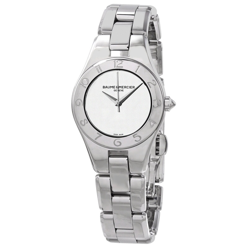 Baume et Mercier Linea Quartz White Dial Ladies Watch 10196