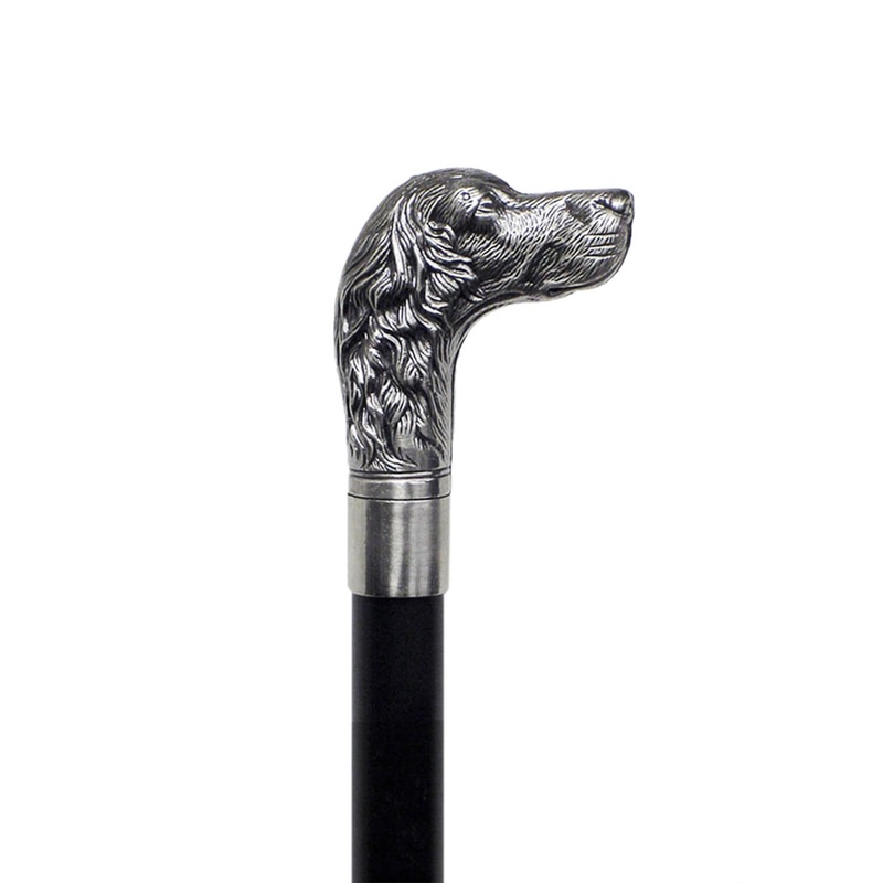 Distinguished Explorer Dog Head Walking Cane