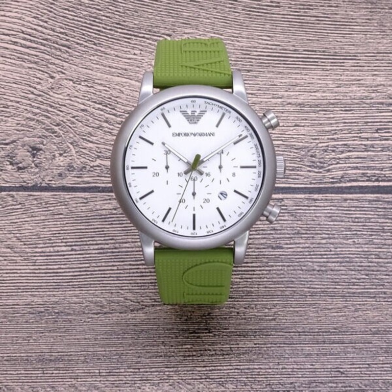 Emporio Armani AR11022 Chronograph White Dial Men's Watch