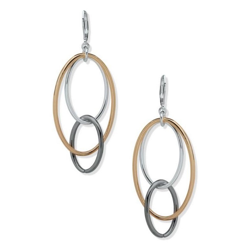 Nine West Jewelry 19G01305  these oval orbital earrings Multicolor Metal Earrings