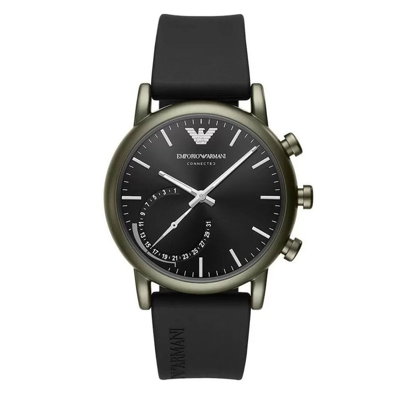 Emporio Armani ART3016 Analog Display Black Smart Watch Men's Watch Grey Stainless steel 43mm