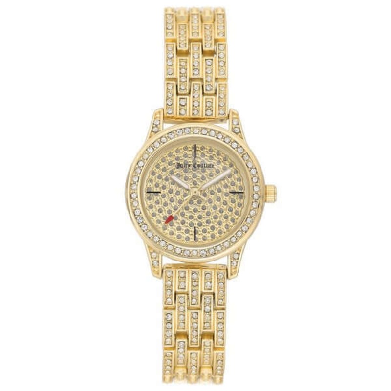 Juicy Couture Women's Watch JC/1144PVGB Pave Gold Finish perfect 40 Gold Stainless Steel