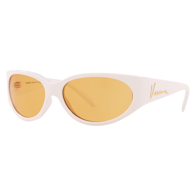 Versace Women's Sunglasses Cat Eye White/Yellow VE4386 401/7