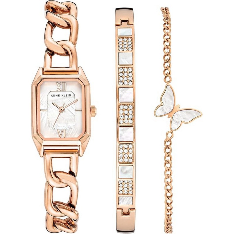 Anne Klein Women's Watch AK/3942RGST 30 Rose Gold Stainless Steel