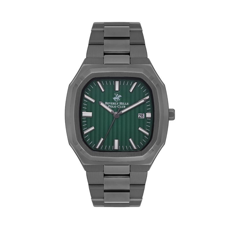 BEVERLY HILLS POLO CLUB Mens Analog Green Dial Watch  BP3547X.070