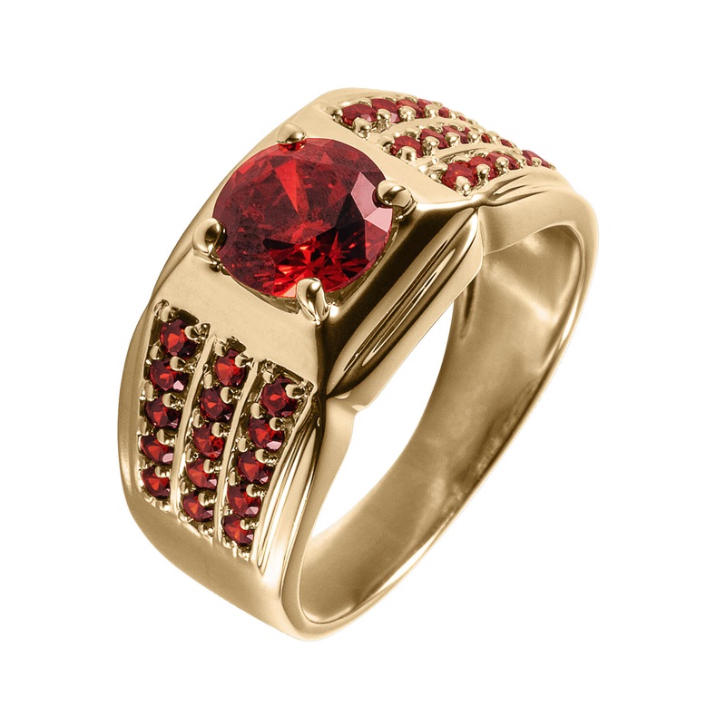 Electro Techmaster Red Blaze Men's Ring 13