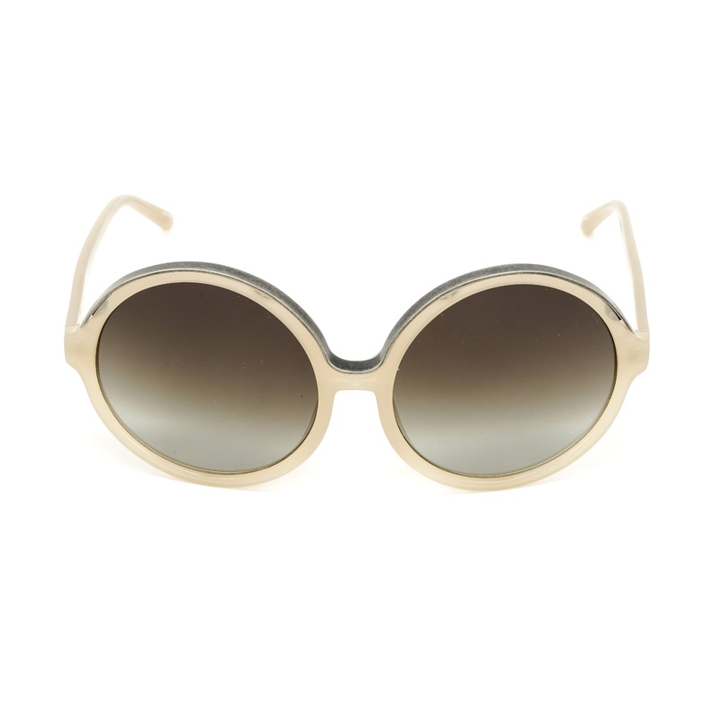 No. 21 Women's Sunglasses Round Beige Grey N21S1C4SUN