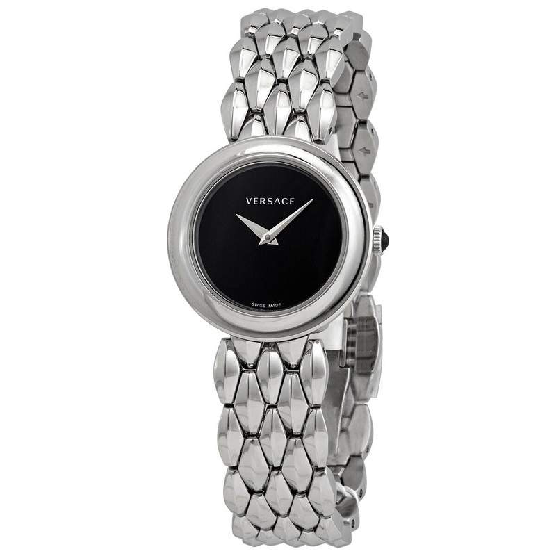 Versace V-Flare Quartz Black Dial Ladies Watch VEBN00618