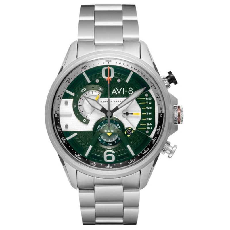 AVI-8 Men's Green Hawker Hunter Chronograph Watch AV-4056-11
