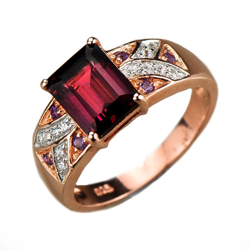 Carnation Garnet Ring 5