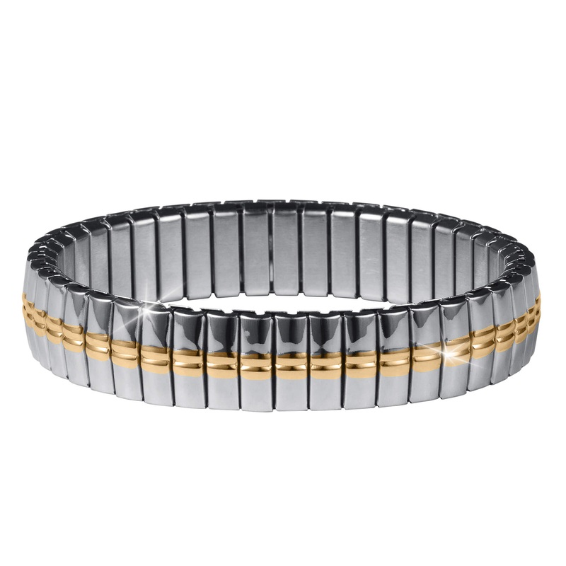 Flex Steel Two-Tone Bracelet