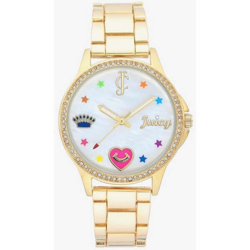 Juicy Couture Women's Watch JC/1116MPGB - Luxurious Gold and Black 34 Black Stainless Steel