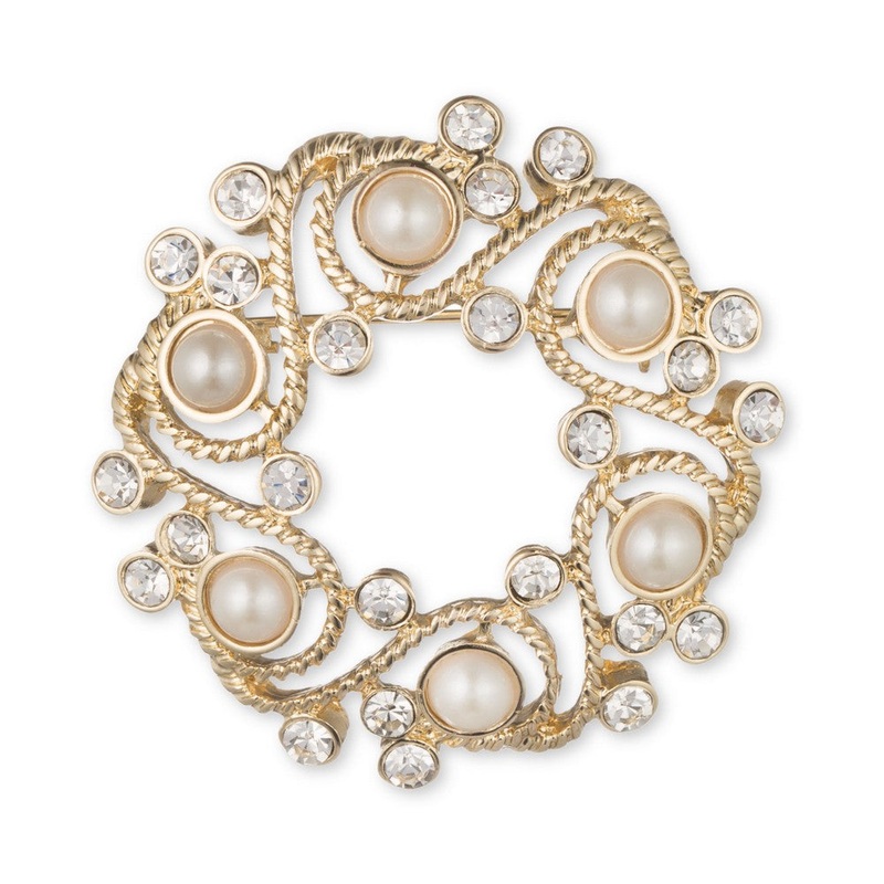 Anne Klein Jewelry 60399664 Brooch Gold Brass PIN
