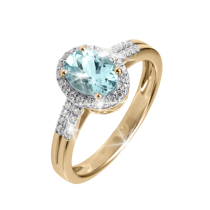Aqua Halo Ring 5