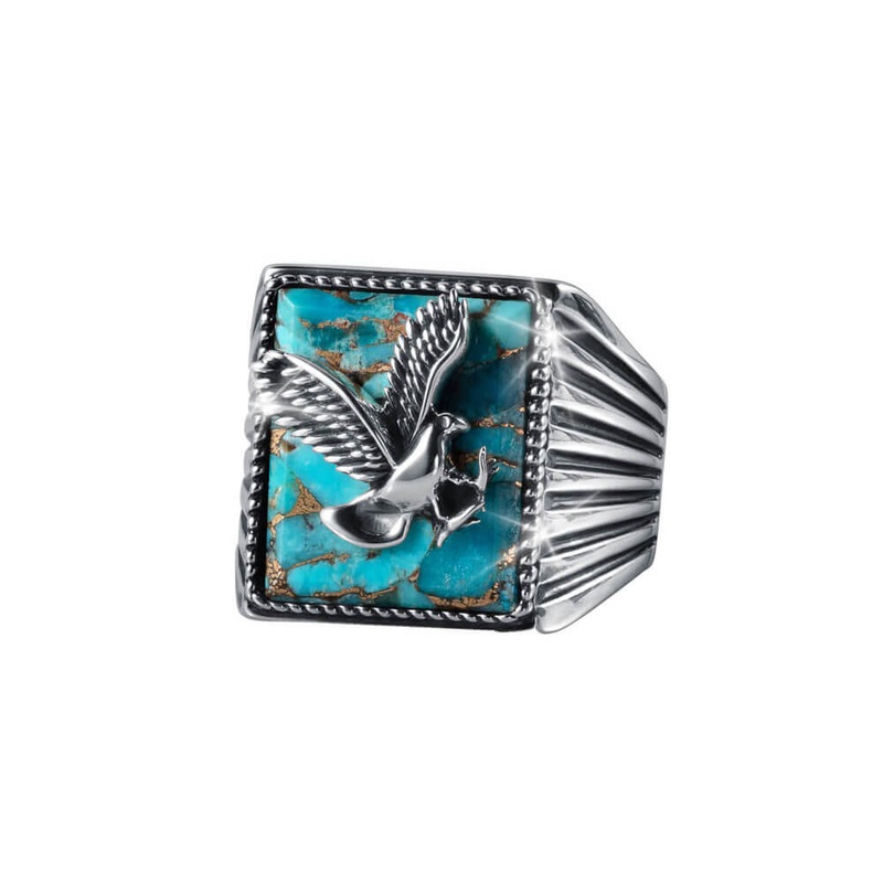 Turquoise Eagle Ring 9