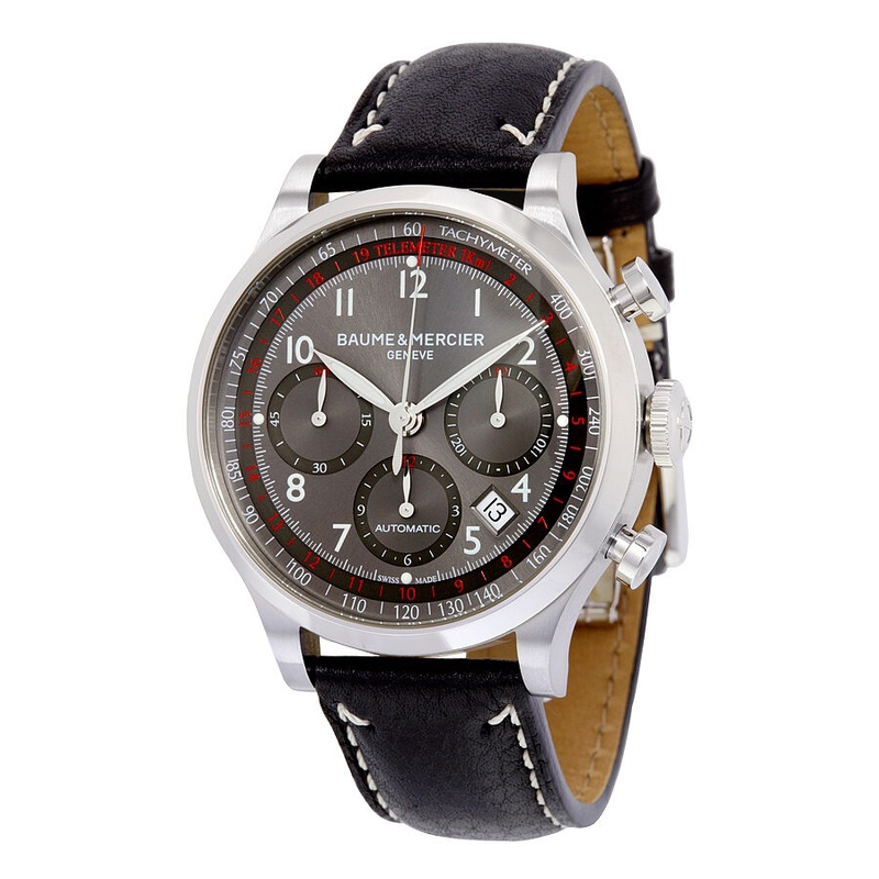Baume and Mercier Capeland Chronograph Grey Dial  Men's Watch 10003 A10003