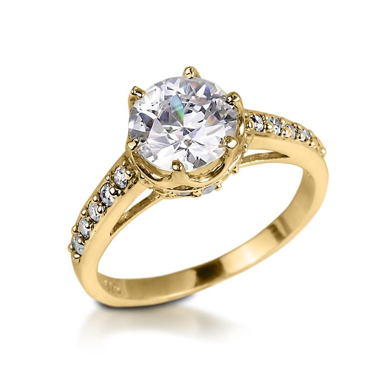 Gold Crown Ring 6