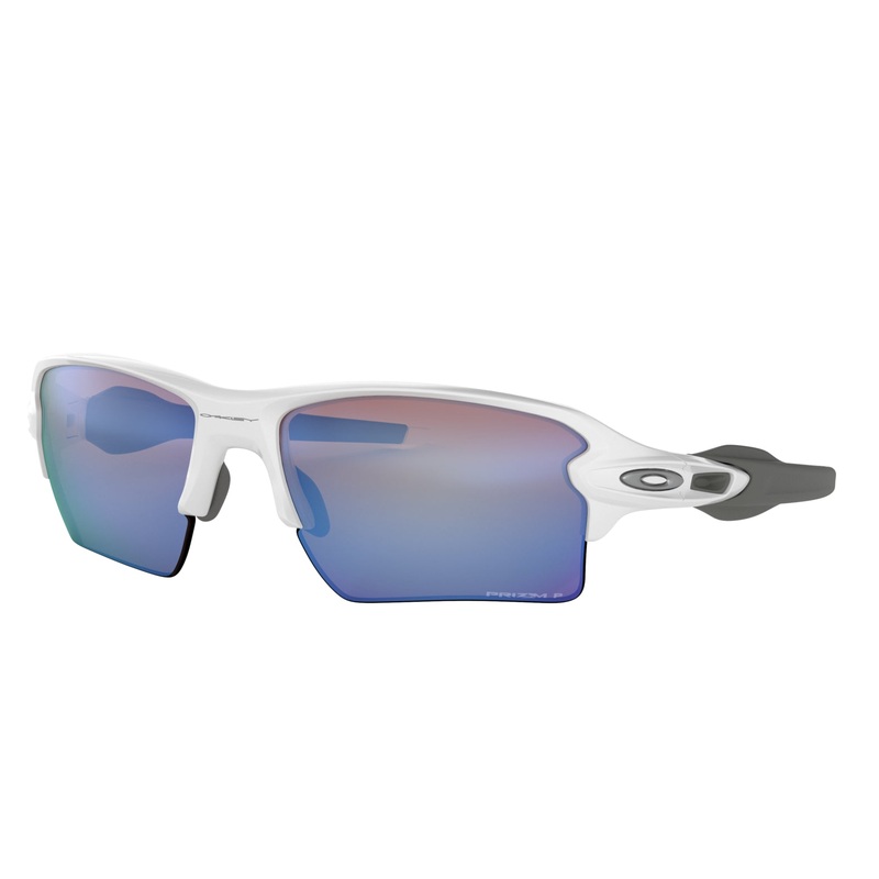 Oakley  0OO9188 918882 59 (OAK30) Men's Polished White Flak 2.0 XL Sunglasses