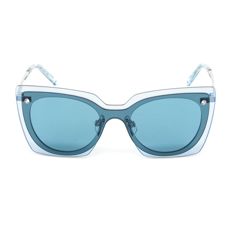 Swarovski Women's Sunglasses Square Blue SK0201/S 16V